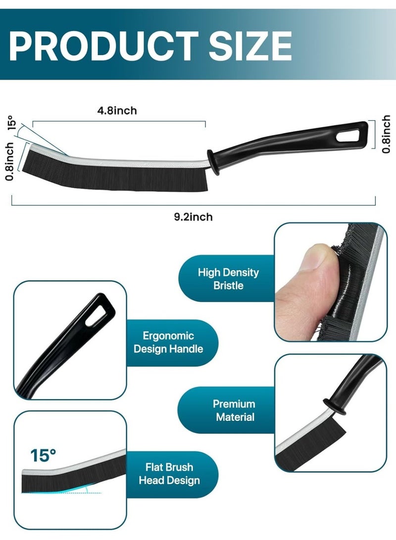 فرشاة تنظيف الشقوق بشعيرات صلبة، اداة تنظيف ممتازة متعددة الوظائف، مصممة لتنظيف المساحات الضيقة، مناسبة للمرحاض والحنفيات والمطبخ والجص من كوسبري - Image 2