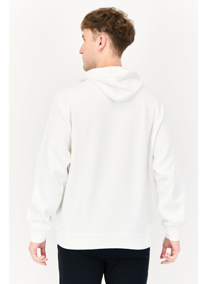 SKECHERS Men Sportswear Fit Long Sleeves Outdoor Hoodie, White  - Image 2
