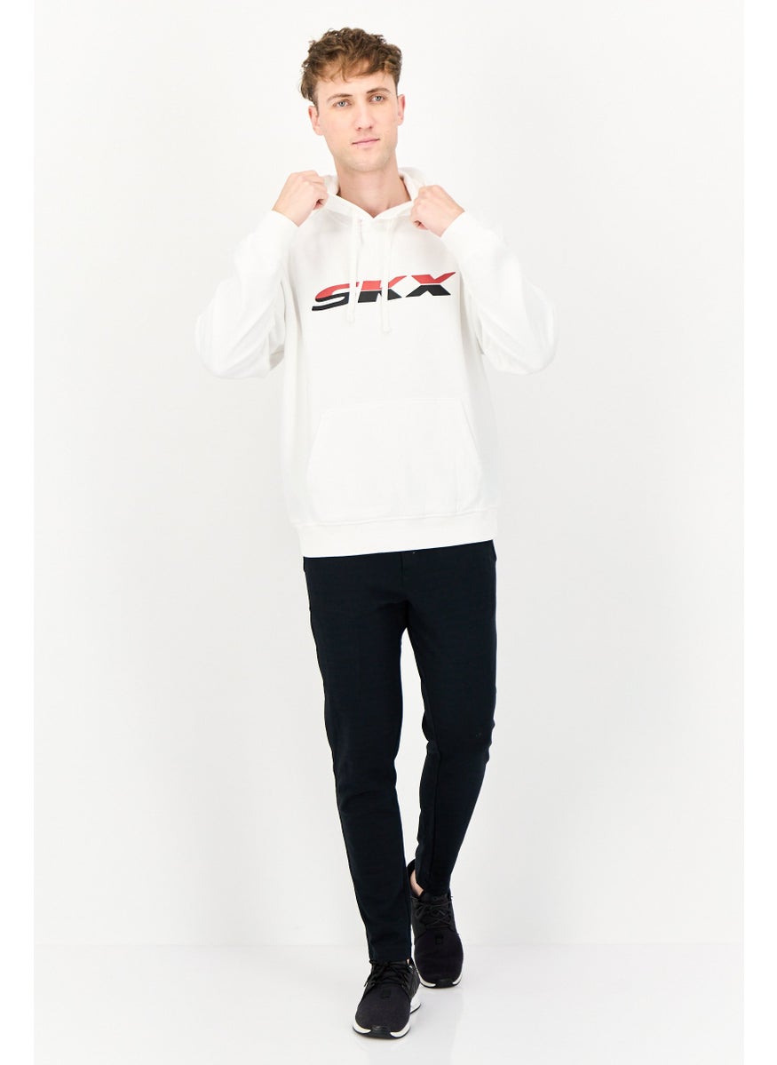 SKECHERS Men Sportswear Fit Long Sleeves Outdoor Hoodie, White  - Image 4