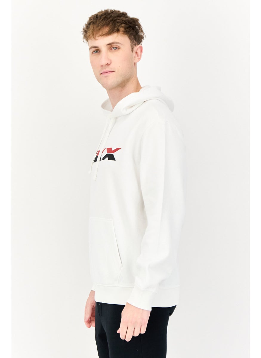 SKECHERS Men Sportswear Fit Long Sleeves Outdoor Hoodie, White  - Image 3