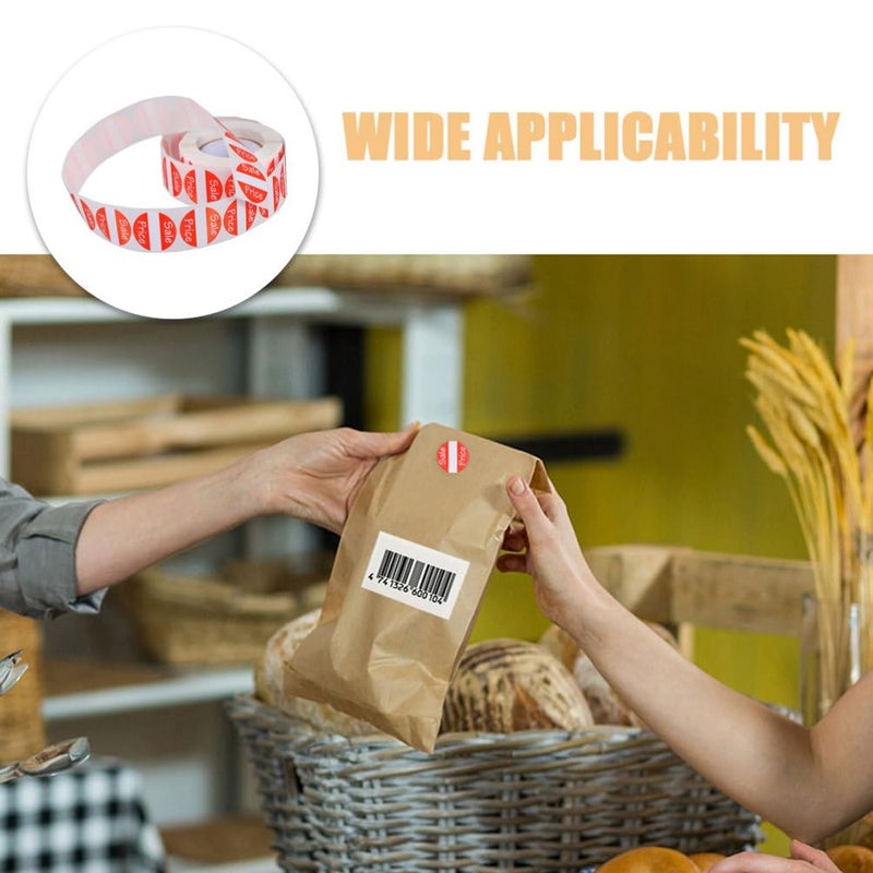 Supermarket Sale Tags 4 Rolls 500 Pcs Adhesive Price Stickers For Retail - Image 4