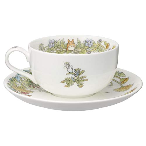 Noritake T97285A/4660-2 Milk Tea Cup & Saucer, 11.8 fl oz (325 cc), My Neighbor Totoro, Dandelion, Microwave Safe, 1 Guest, Bone China - Image 3