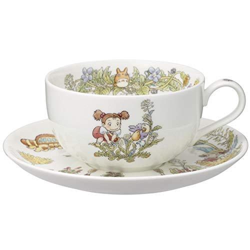 Noritake T97285A/4660-2 Milk Tea Cup & Saucer, 11.8 fl oz (325 cc), My Neighbor Totoro, Dandelion, Microwave Safe, 1 Guest, Bone China - Image 2
