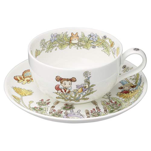 Noritake T97285A/4660-2 Milk Tea Cup & Saucer, 11.8 fl oz (325 cc), My Neighbor Totoro, Dandelion, Microwave Safe, 1 Guest, Bone China - Image 5