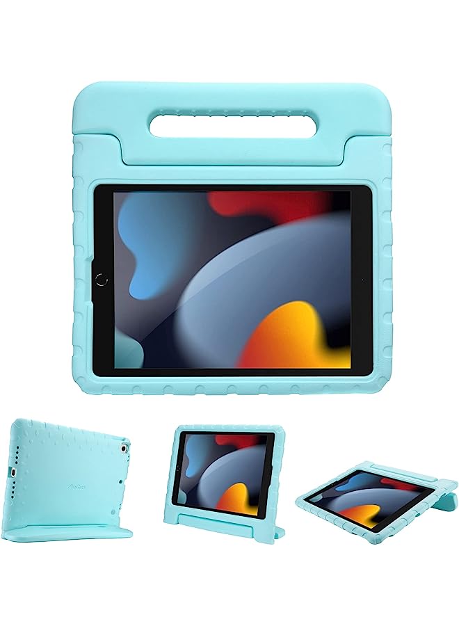 Procases حافظة أطفال لجهاز آيباد 10.2 بوصة 2021 2020 2019 (الجيل السابع والثامن والتاسع) / آيباد برو 10.5 / آيباد إير 3، غلاف مضاد للصدمات خفيف الوزن - أكوا - Image 1