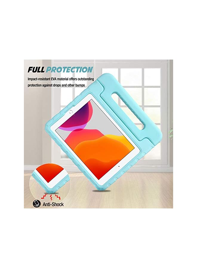 Procases حافظة أطفال لجهاز آيباد 10.2 بوصة 2021 2020 2019 (الجيل السابع والثامن والتاسع) / آيباد برو 10.5 / آيباد إير 3، غلاف مضاد للصدمات خفيف الوزن - أكوا - Image 2