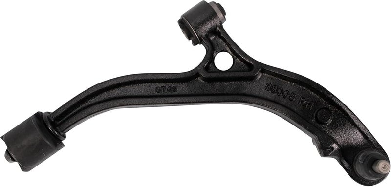 TRQ Front Right Lower Control Arm with Ball Joint Passenger Side Lower Compatible with 1996-2000 Chrysler Town & Country 2000 Voyager Dodge Caravan Grand Caravan Plymouth Grand Voyager - Image 1