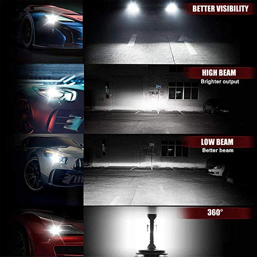 Adeptt H8/H11/H16 Super Bright Ultrawhite LED 6500K Fog Light Bulbs (White) for FORD ECO SPORT - Image 4
