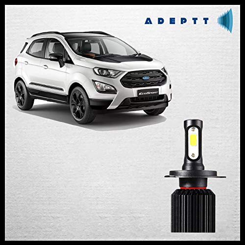 Adeptt H8/H11/H16 Super Bright Ultrawhite LED 6500K Fog Light Bulbs (White) for FORD ECO SPORT - Image 1