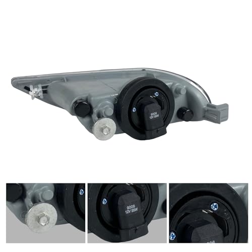 BOXLIGHT Fog Lights Assembly For 2002 2003 2004 Camry, 2005 2006 2007 2008 Corolla, 2002 2003 Solara With Switch and Wiring Kit And Halogen Bulbs- Smoked Lens - Image 3