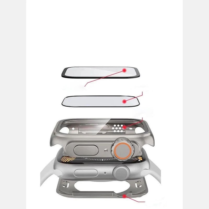 Titanium Golden 1.77 Inch Anti Premium PC Case Front And Rear Cover Protector For Apple Watch Series 11 10 9 8 7 6 5 4 SE Sizes 42Mm 46Mm 45Mm 41Mm 44Mm 40Mm - Image 5