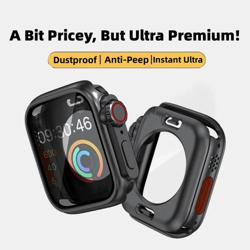 Titanium Golden 1.77 Inch Anti Premium PC Case Front And Rear Cover Protector For Apple Watch Series 11 10 9 8 7 6 5 4 SE Sizes 42Mm 46Mm 45Mm 41Mm 44Mm 40Mm - Image 1