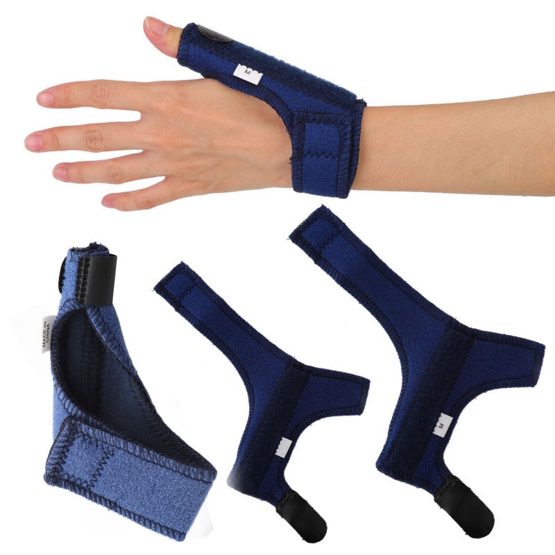 Thumb Splint Brace Medium Solid Aluminum Splint Comprehensive Support - Breathable Soft Fabric Adjustable Hook Loop Strap Thumb Support Brace for Thumb Fracture Tendonitis Carpal Tunnel - Image 3