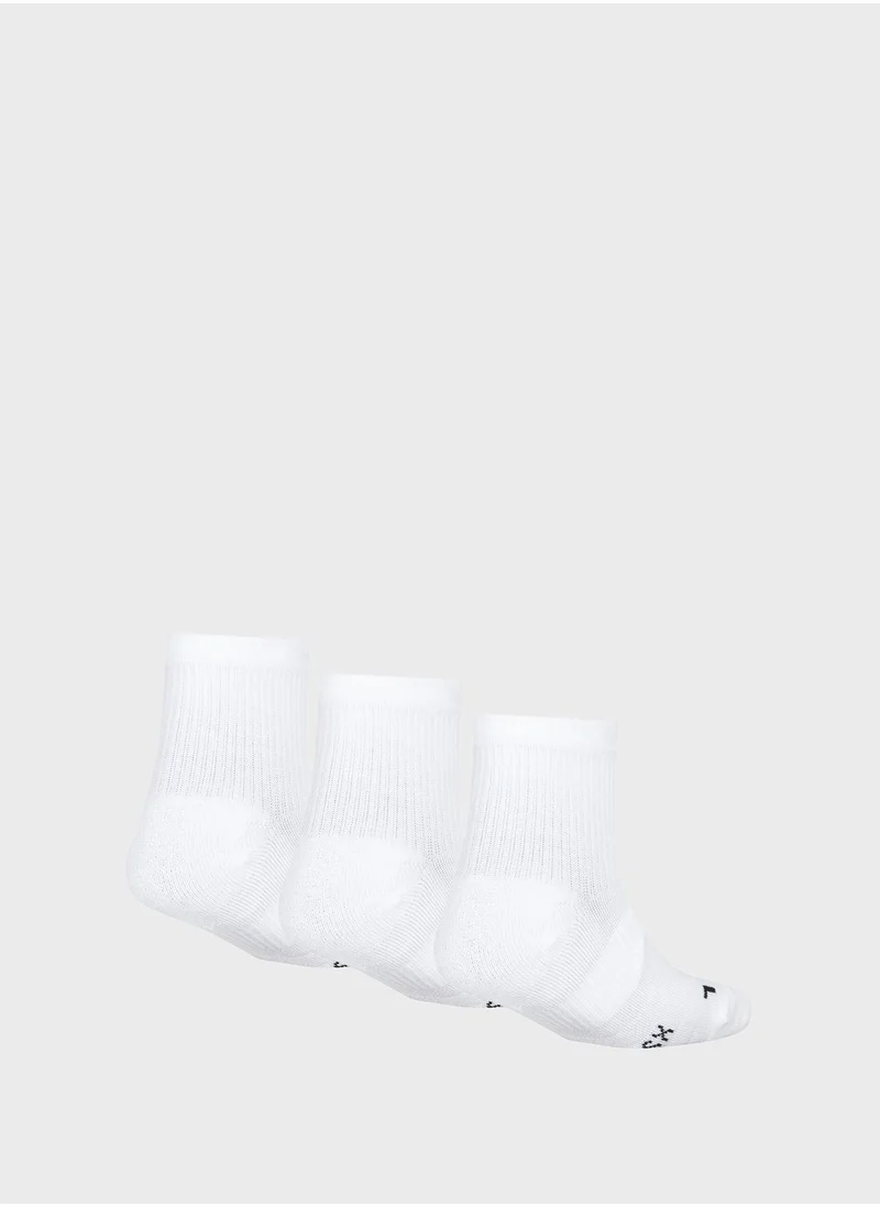 Nike Kids 3 Pack Multiplier Quarte Socks