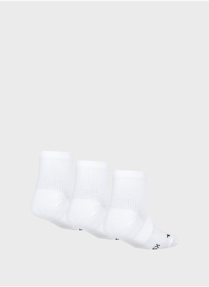 Nike Kids 3 Pack Multiplier Quarte Socks  - Image 2