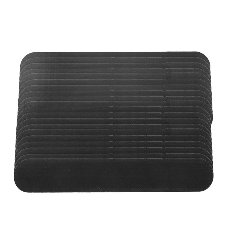 20pcs Collar Sweat Pads Disposable Hat Collar Sweat Stains SelfAdhesive Neck Liner Pads(Black ) - Image 5