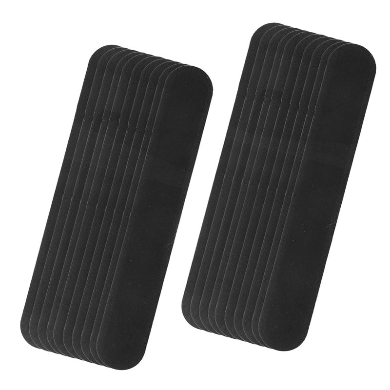 20pcs Collar Sweat Pads Disposable Hat Collar Sweat Stains SelfAdhesive Neck Liner Pads(Black ) - Image 3