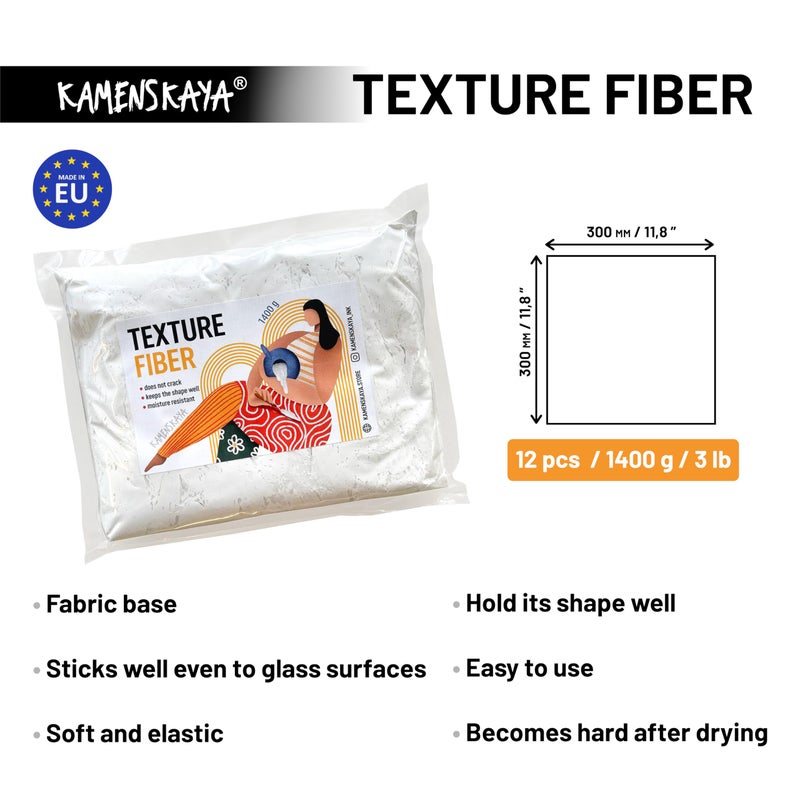 KAMENSKAYA Texture Fiber: Modeling Paste/Sculpting Paste Fiber, for Creating 3D Fabric Textures in Art - Image 3