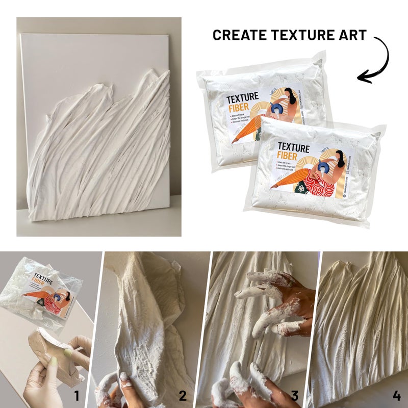 KAMENSKAYA Texture Fiber: Modeling Paste/Sculpting Paste Fiber, for Creating 3D Fabric Textures in Art - Image 2