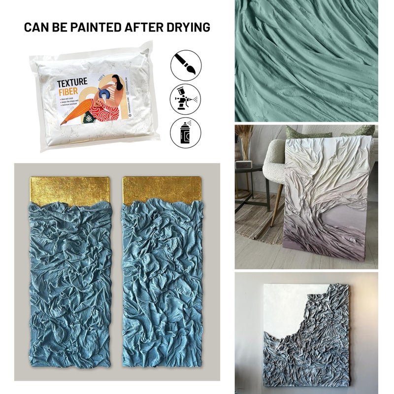 KAMENSKAYA Texture Fiber: Modeling Paste/Sculpting Paste Fiber, for Creating 3D Fabric Textures in Art - Image 5