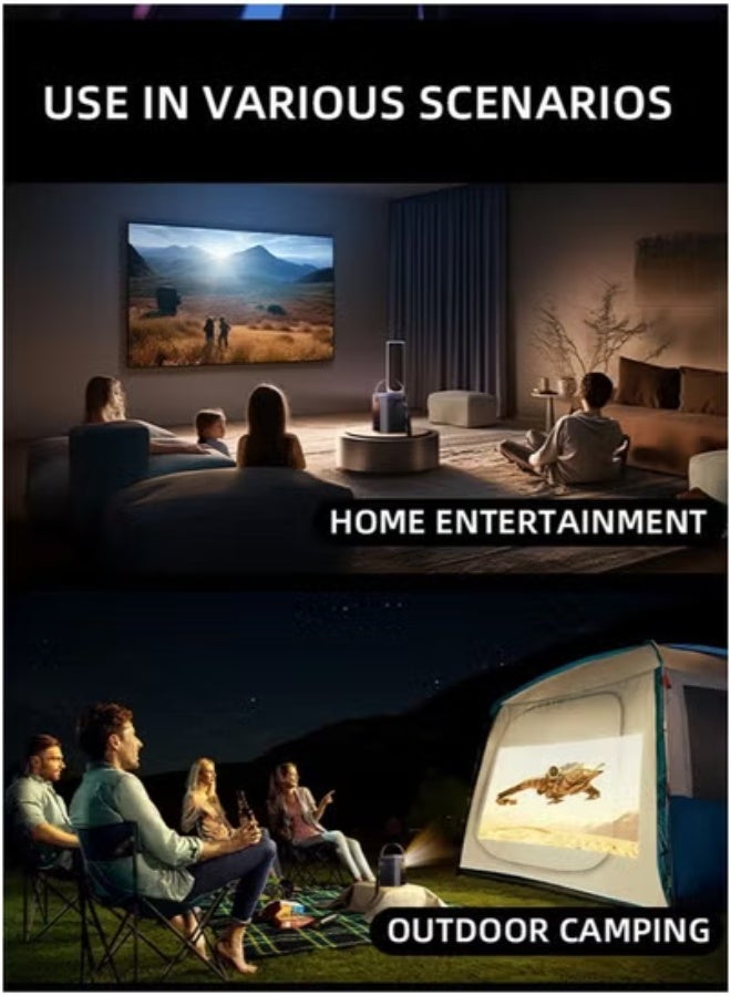 JAJEEK Smart 5G Portable Projector HY6 – Full HD 1080P with 4K Support, Android 9 OS, WiFi 2.4G/5G, Bluetooth 5.0, Auto Keystone, HDMI/USB Ports, HiFi Sound, 25-150" Projection Size – 2GB RAM & 32GB Storage for Home Theater & Entertainment  - Image 5