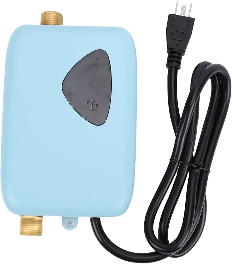 Electric Tankless Water Heater 3000W LCD Touch Screen Blue For Bathroom Kitchen Sink - Image 2