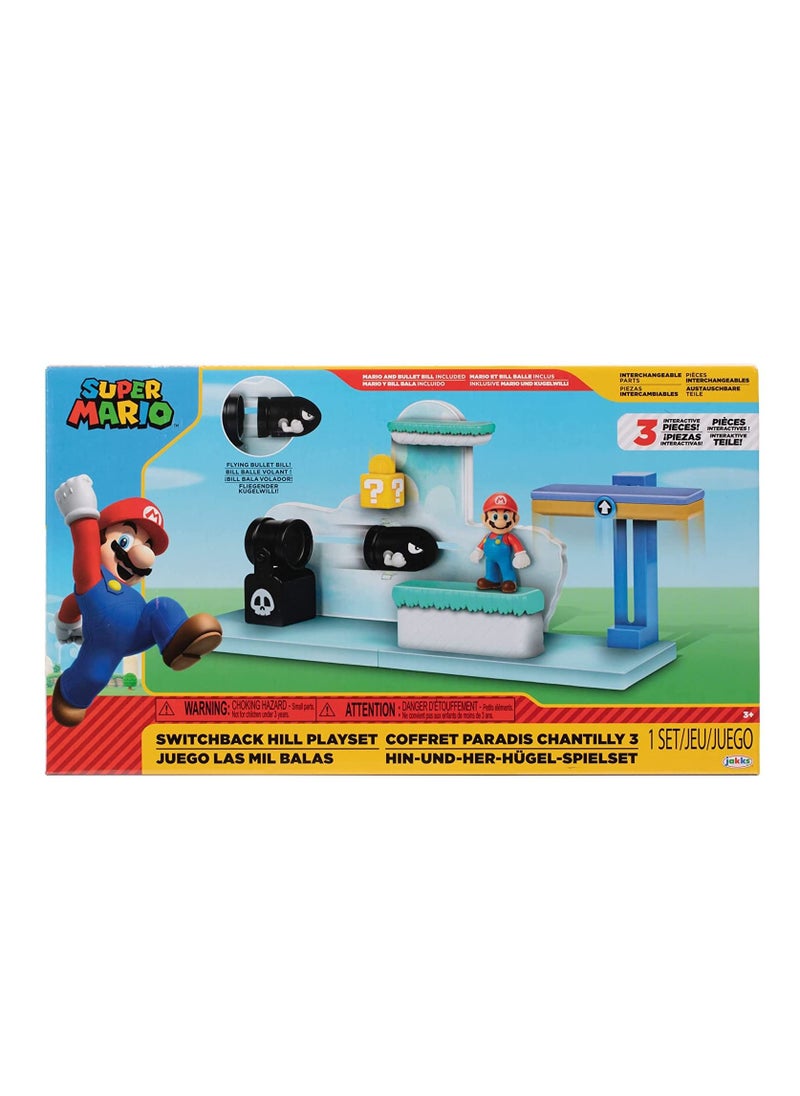 Jakks Super Mario Nintendo 2.5 Inches Switchback Hill Playset  - Image 3