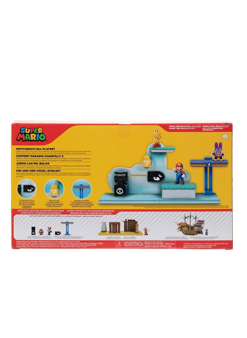 Jakks Super Mario Nintendo 2.5 Inches Switchback Hill Playset  - Image 4