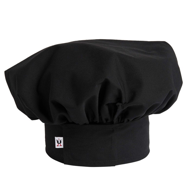Uncommon Threads Unisex Twill Chef Hat, Black, One Size - Image 5