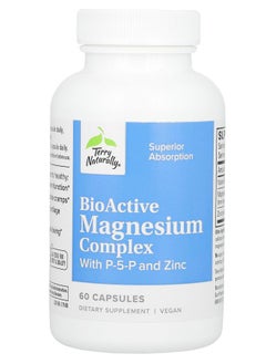 Terry Naturally BioActive Magnesium Complex with P-5-P and Zinc 60 Capsules 