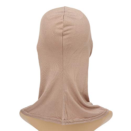 LMVERNA 2 Pieces Modal Hijab Cap Adjustable Muslim Stretchy Turban Full Cover Shawl Undercap Full Neck Coverage for Women - Image 5