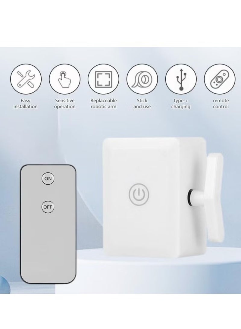Ailily Wireless Smart Light Switch, Automatic Light Switch Remote Control, White, Push Button Start, Manual Auto Mode - Image 4