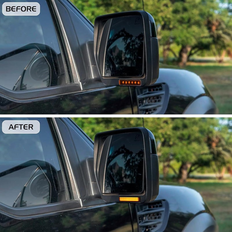 FetonAuto Sequential Amber LED Side Mirror Turn Signal Lights - Image 5