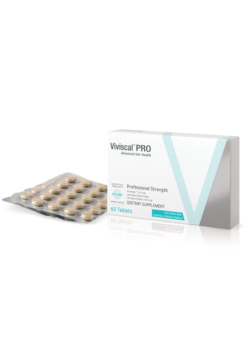 Viviscal Professional Hair Growth Supplement for Men and Women with Iron, Biotin, Zinc, Vitamin C, Nourish Thinning Hair and Increase Hair Thickness, Hair Multivitamins for Men and Women - 60 Tablets - Image 2