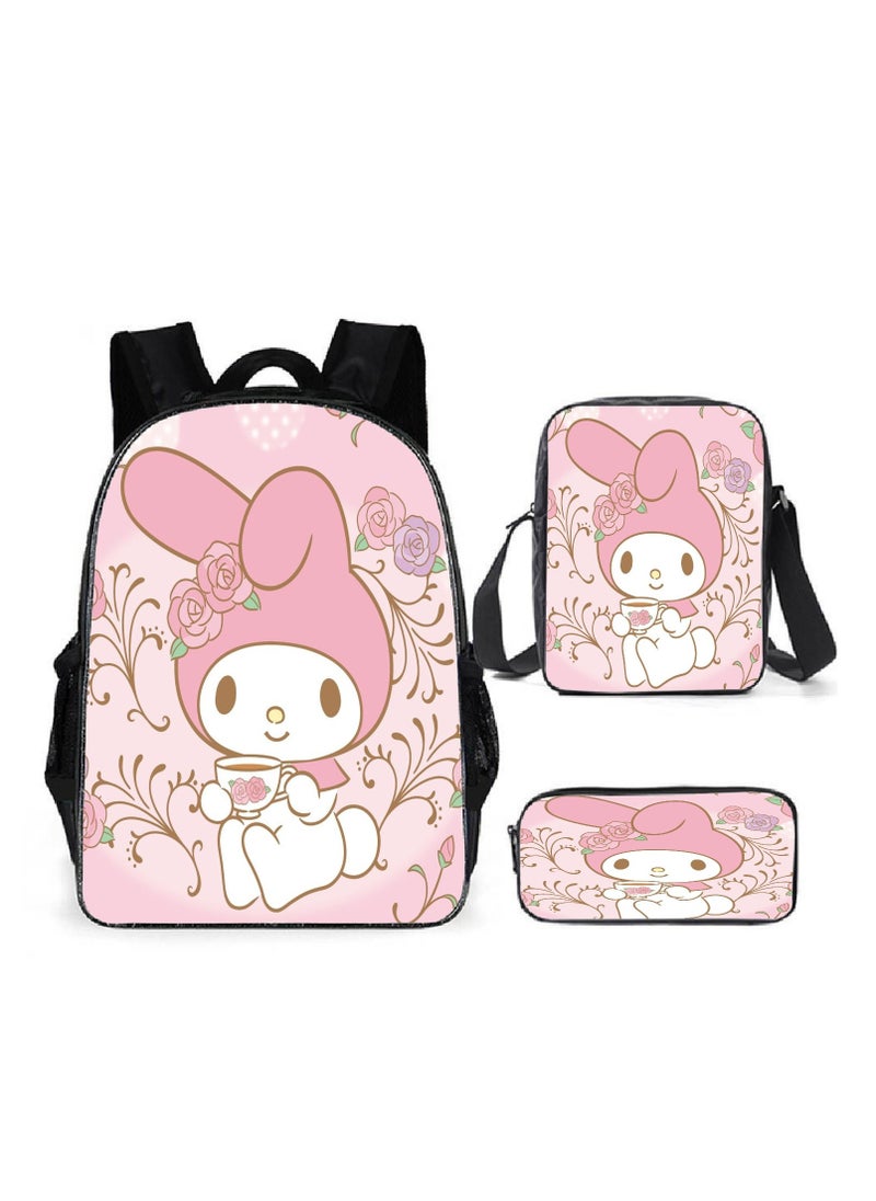 Generic - Cartoon anime backpack for primary and secondary school students, large capacity casual lightweight backpack, cartoon shoulder bag, pencil case, pencil case, and pencil case - Image 1