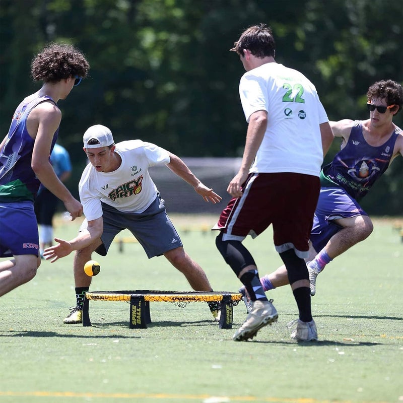 Spikeball طقم سبايك بول برو (إصدار البطولة) - يشمل شبكة لعب أقوى، كرات جديدة مصممة لإضافة دوران، مضخة كرة محمولة مع مقياس، حقيبة ظهر - Image 2