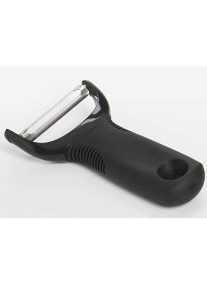 NIBEMINENT Y Shaped Good Grips Peeler Black/Silver  - Image 2