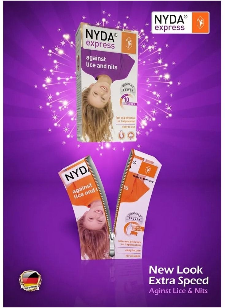 NYDA - Express Solution To Get Rid Of Lice And Their Eggs In Just 10 Minutes - 50 Ml - Image 1