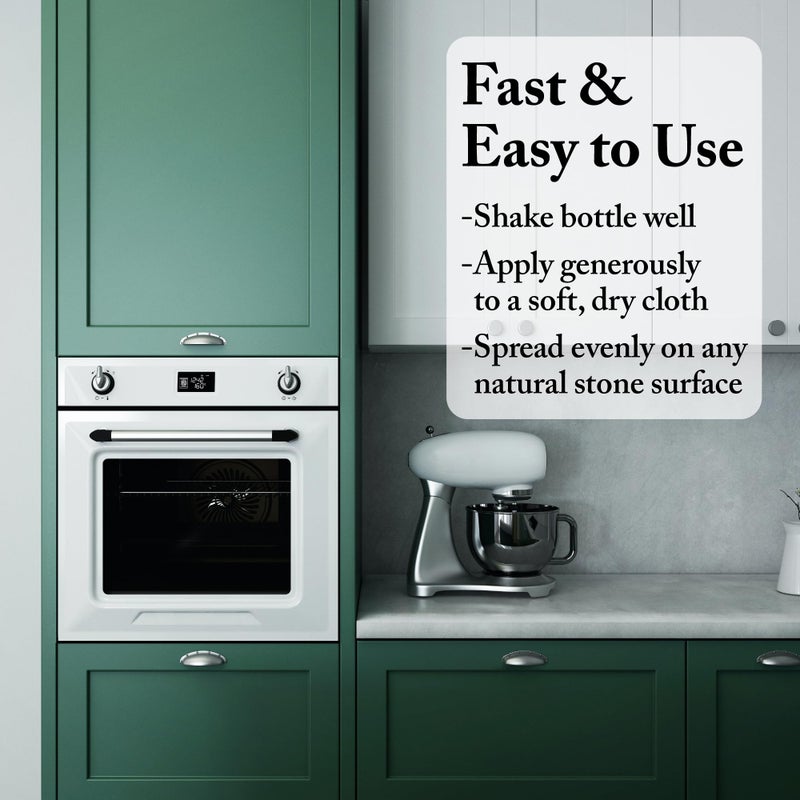 Goddard's Granite & Marble Polish - Clean and Shine Countertops, Tile, and Stone with Carnauba Wax - Water Stain Protection, 8oz - Image 4