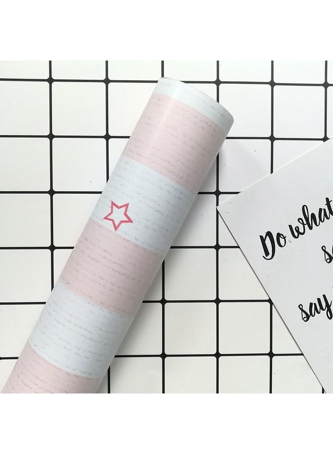 الأزرق جي دبليو ورقة خلفية pvc ذاتية الالتصاق ذاتية اللصق غرفة نوم الطلاب الكرتون منقوشة ورق الحائط خزانة خزانة طاولة ملصق عنبر - Image 1