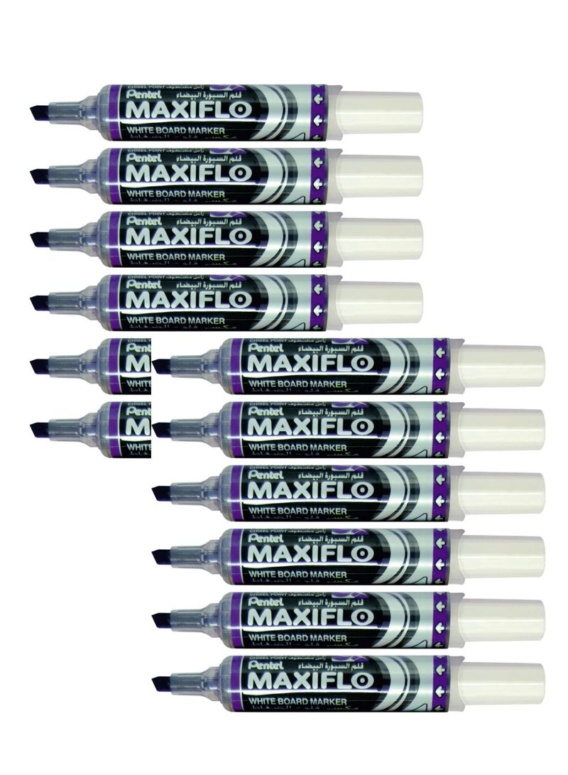Pentel 12-Piece Maxiflo White Board Marker VIolet Ink - Image 1