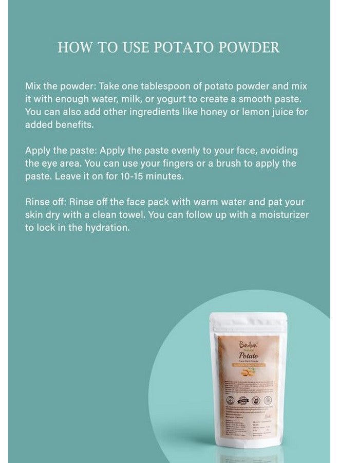 Bindian Potatao Powder for Men & Women | Natural Face Pack Powder (50g) - Image 3