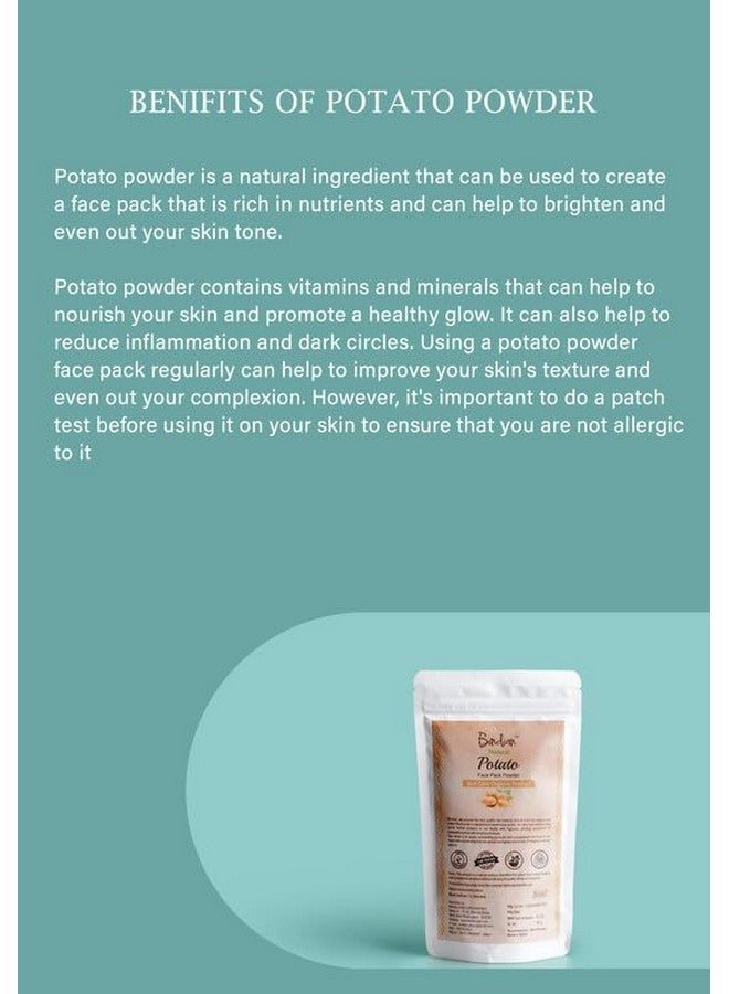 Bindian Potatao Powder for Men & Women | Natural Face Pack Powder (50g) - Image 4