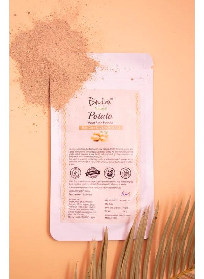 Bindian Potatao Powder for Men & Women | Natural Face Pack Powder (50g) - Image 5