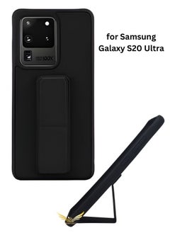 BORTONY Protective Case Cover With Finger Grip Stand For Samsung Galaxy S20 Ultra  - Image 1