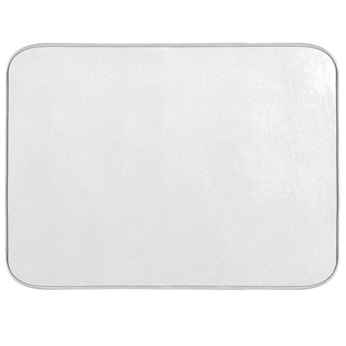 DISH DRYING MAT FOR KITCHEN COUNTER ABSORBENT MICROFIBER DRY DISHES MATS DRAINER COUNTER MAT WHITE DRYING DISH PAD 16 X 18 INCH FOR COUNTERTOPS DECOR