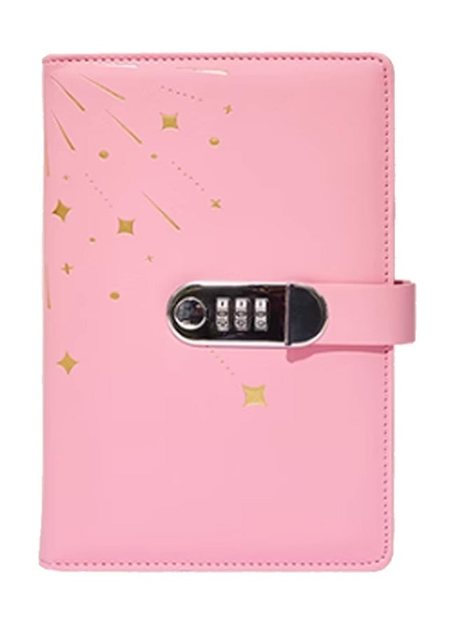 GMORO Lock Notebook Combination Lock Student Diary Notebook A5 Business Diary PU Leather Cover Page 260 - Image 1