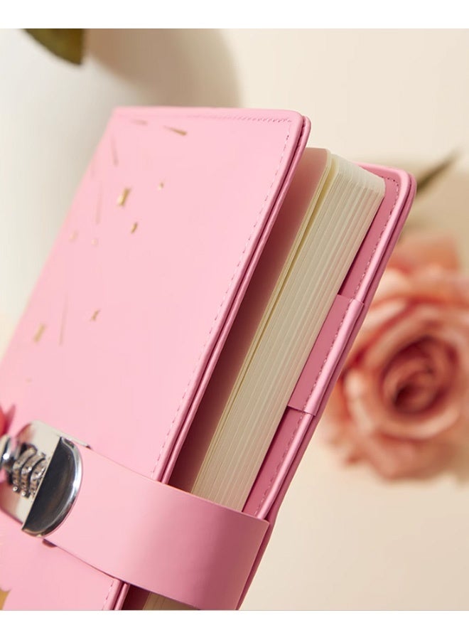 GMORO Lock Notebook Combination Lock Student Diary Notebook A5 Business Diary PU Leather Cover Page 260 - Image 5