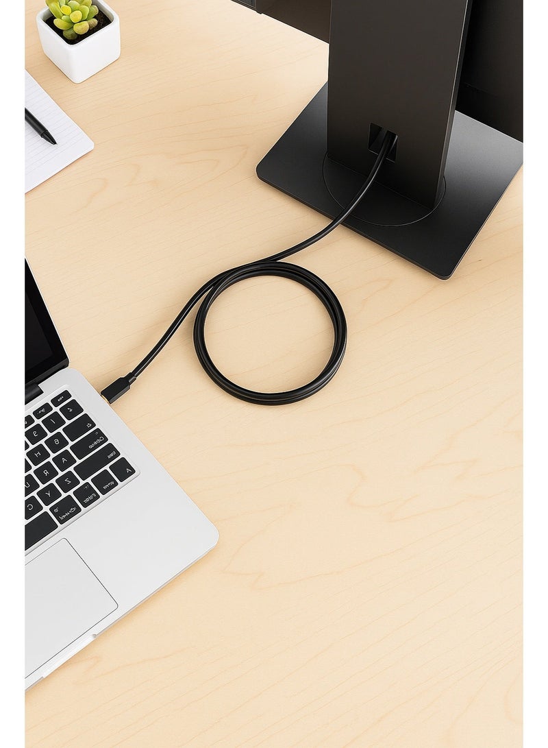 FUJISHKA DisplayPort to Mini DisplayPort Cable – 1.8M, Black, Supports 4K Resolution - Image 4