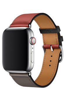 Leather replacement strap  for Apple Watch Series 38or 40or 41mm 7/6/5/4/3/2/1